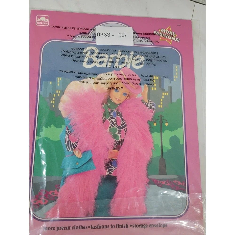 Vintage Barbie Deluxe Paper Doll Book Mattel Golden Book 1991 Uncut‎
